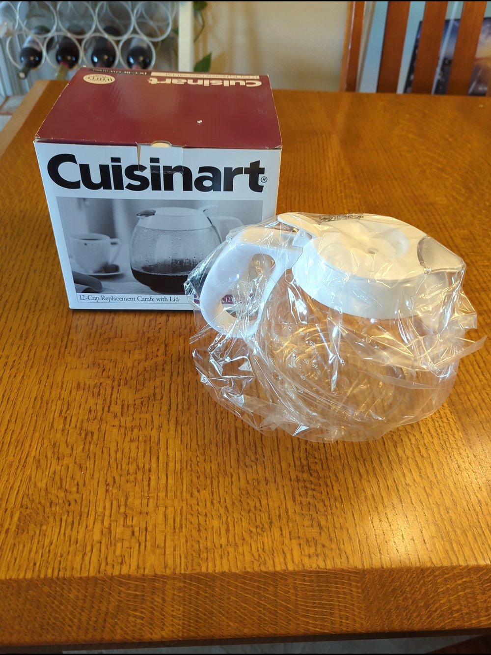 Cuisinart │ Replacement Coffee Carafe │12 Cup DCC-RC12W │White │New With Box